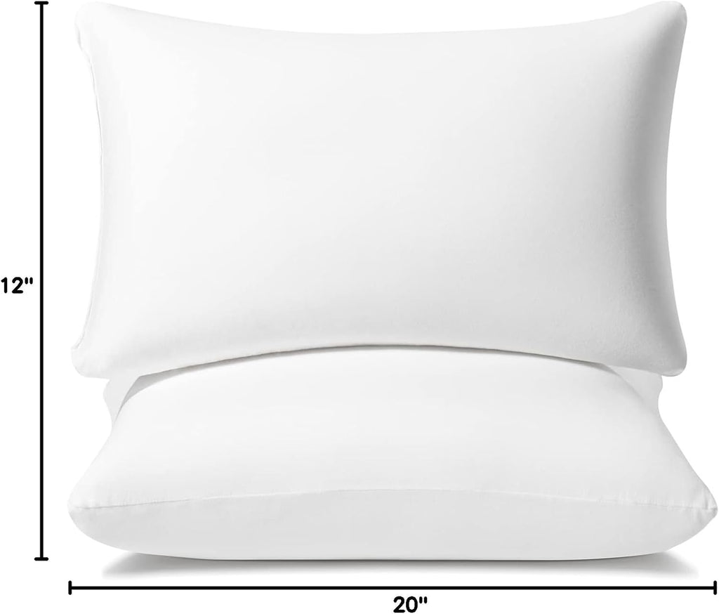 Amaeromax AM AEROMAX 12 × 20 Pillow Insert (Pack of 2) Memory Foam Lumbar Support Throw Pillow Sham Rectangular for Decorative Cushion Bed…