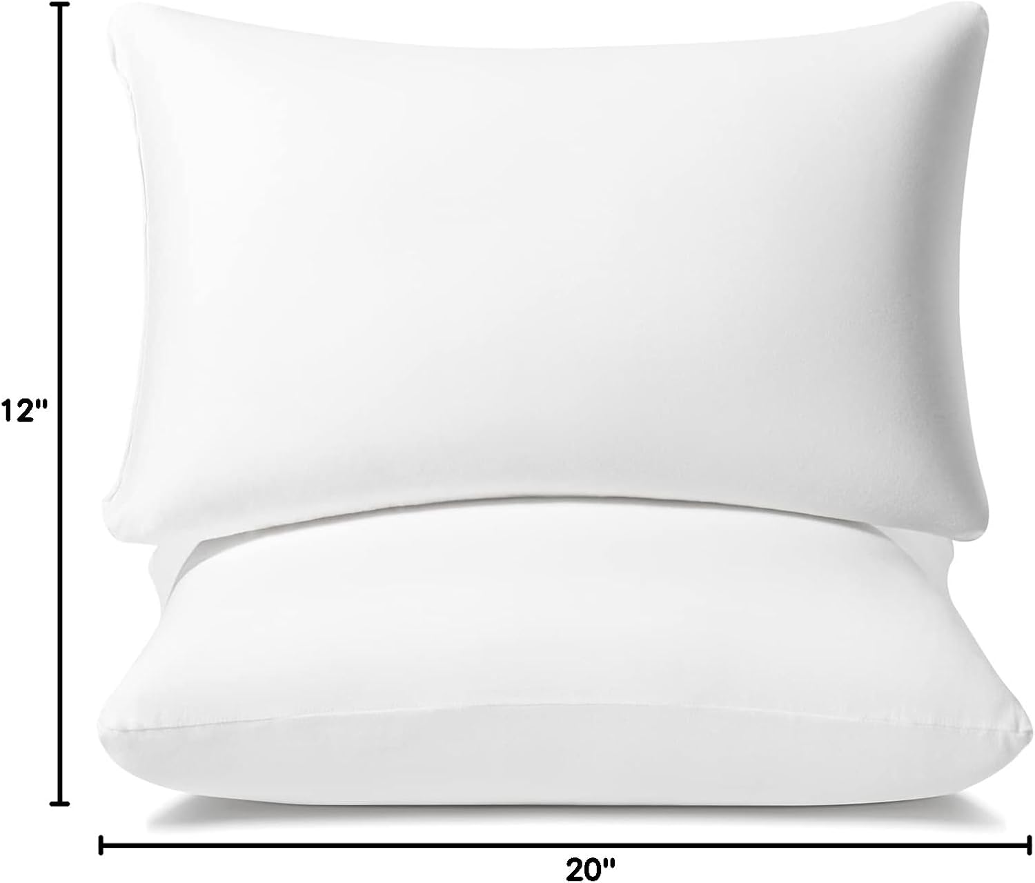 Amaeromax AM AEROMAX 12 × 20 Pillow Insert (Pack of 2) Memory Foam Lumbar Support Throw Pillow Sham Rectangular for Decorative Cushion Bed…