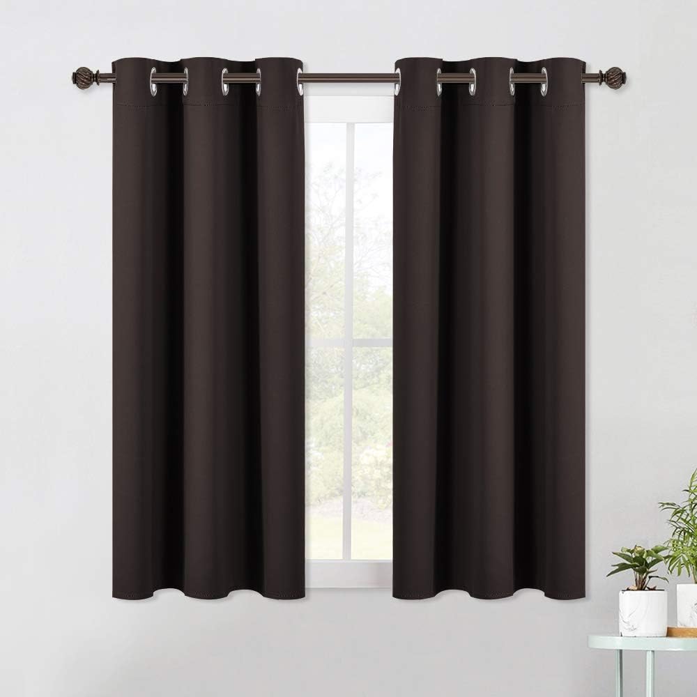 NICETOWN Living Room Blackout Draperies Curtains, Energy Smart Thermal Insulated Solid Grommet Blackout Curtains/Drapes Window Panels (2…