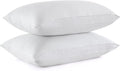 puredown® Goose Feather Down Sleeping Pillow Soft Bed Pillow for Sleeping with 100% Cotton Shell Set of 2 Queen Size