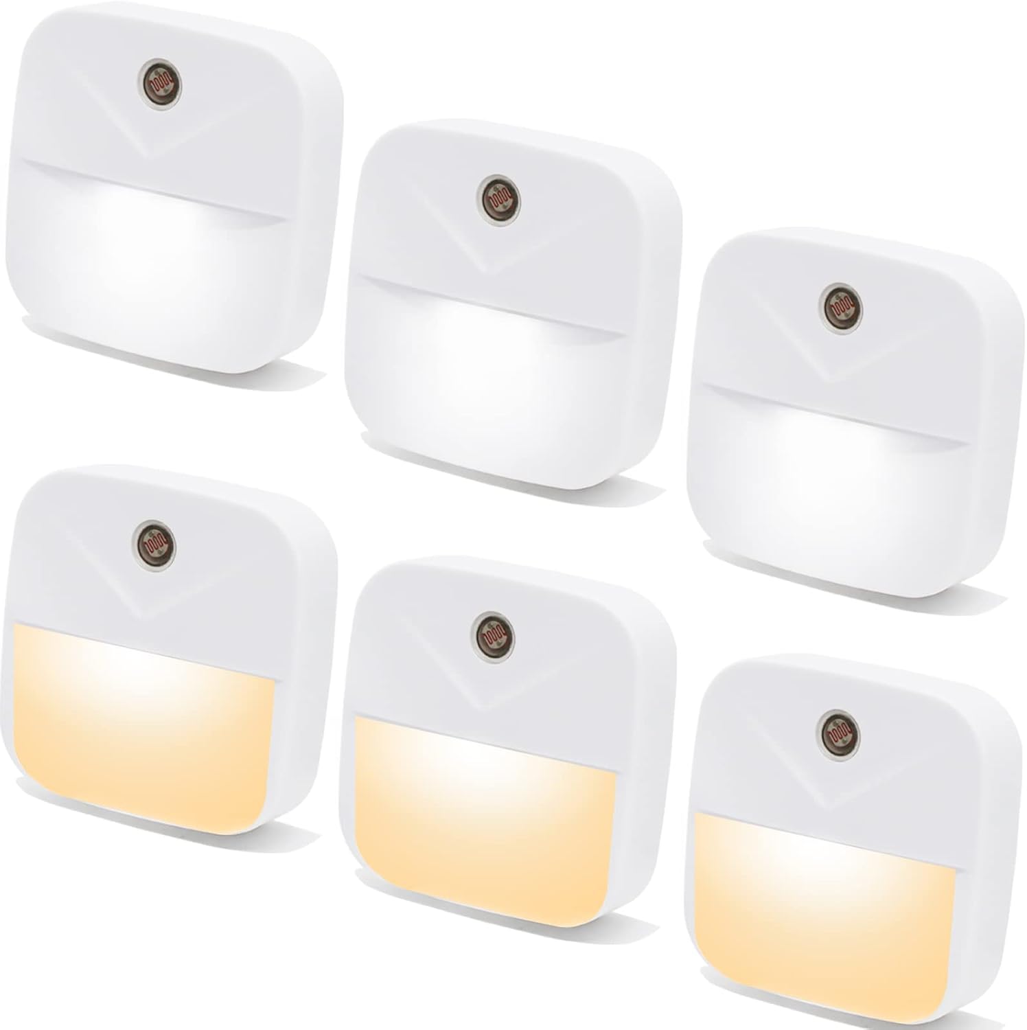6 Pack Night Light Plug in, LED Nightlights Smart Dusk to Dawn Sensor, Plug into Wall Nightlights Suitable for Bedroom, Bathroom…