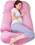 60 Inch Pregnancy Pillow for Sleeping, Extra Large U Shaped Body Pillow, Maternity Pillow for Pregnant Women (Purple)