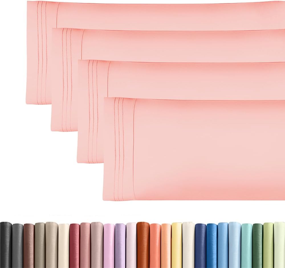 Body Pillowcases Set of 4-20x54 Long Body Pillow Case - Soft Body Pillow Cover for Sleeping & Side Sleepers - Comfy, Breathable & Fade…