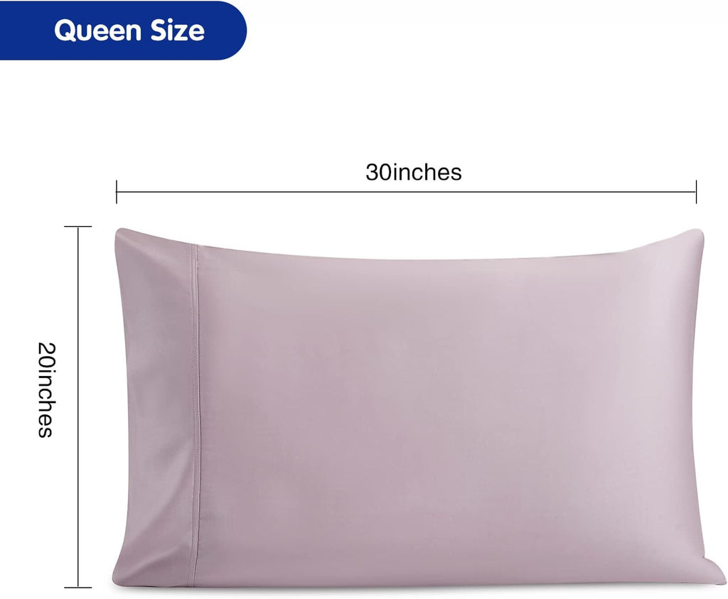 Stnomyhome 100% Eucalyptus Tencel Lyocell Cooling Pillowcase Set of 2, Moisture Wicking, Temperature Regulating, Soft &Smooth Sateen Pillow…