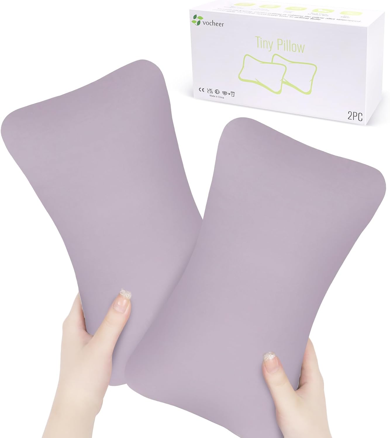 vocheer Small Pillows for Sleeping, 11"x7" Mini Pillow for Travel, Tiny Pillow for Neck, Lumbar, Knee, Wrist, Pets, Cotton Small Back Pillo…