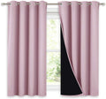 Nicetown Room Warming Curtains, 100% Blackout Curtains 54 inches Long, 2 Thick Layers Completely Blocking Out All Light Lined Drapes for Sm…