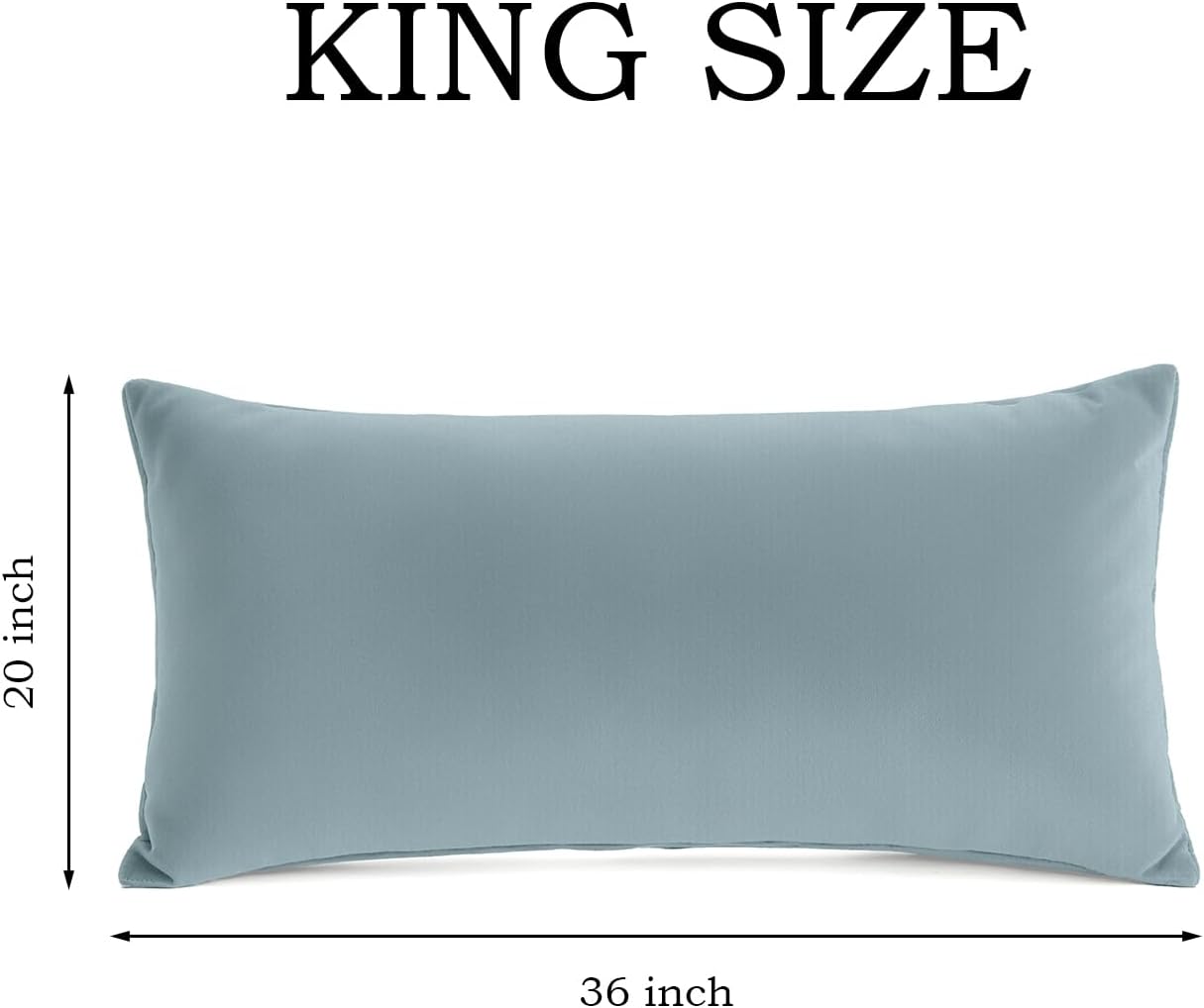 QJFabricCO Q&J Fabric Co. Bedding Pillow Cases King Size Set of 2 –Wrinkle, Fade Resistant, Soft Brushed Microfiber Pillow Cover–Envelope Pil…