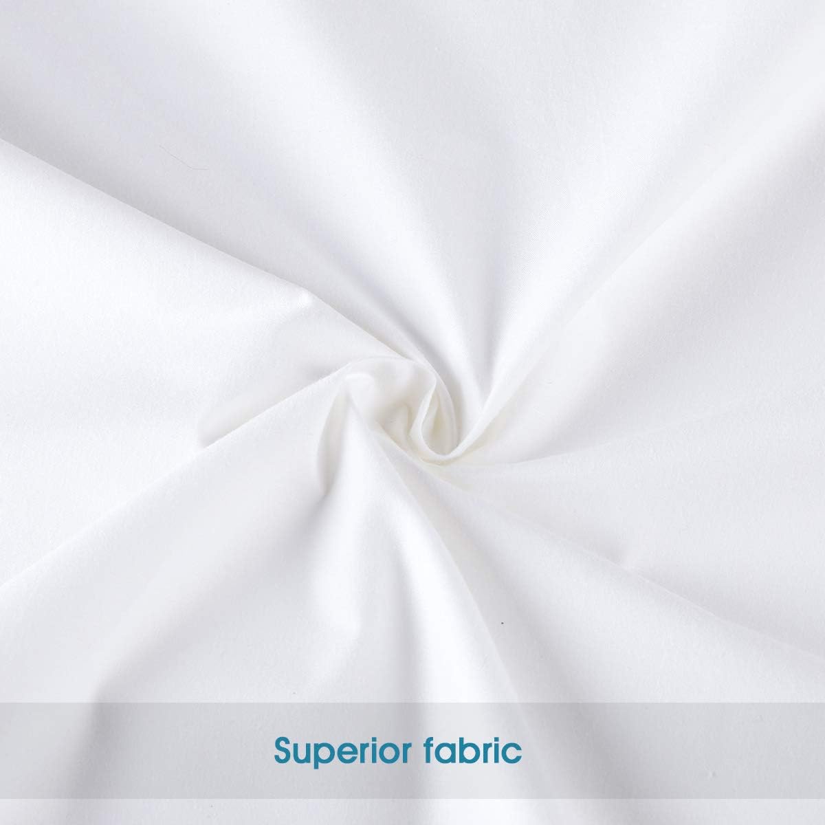 STONECREST Gusseted Pillow Protector - 1 PC, Zipper Premium Gusset Pillow Encasement Covers(300tc Sateen-Gusset, Queen)
