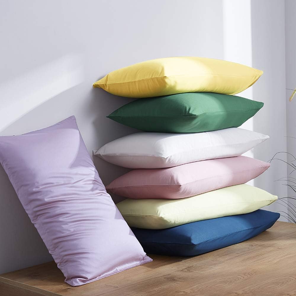 NTBAY Egyptian Cotton Queen Pillowcases - Set of 2, 500 Thread Count Cotton Pillowcases - Soft and Breathable Envelope Closure Pillow…
