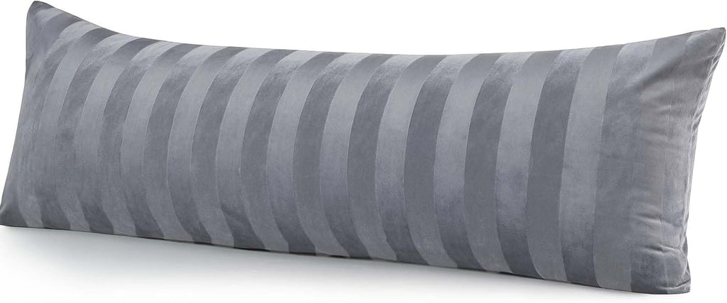 BEDELITE Velvet Body Pillow Cover with Zipper, Soft and Plush 20x54 Long Pillow Case, Velvety Smooth and Cozy Body Pillow Pillowcase for…
