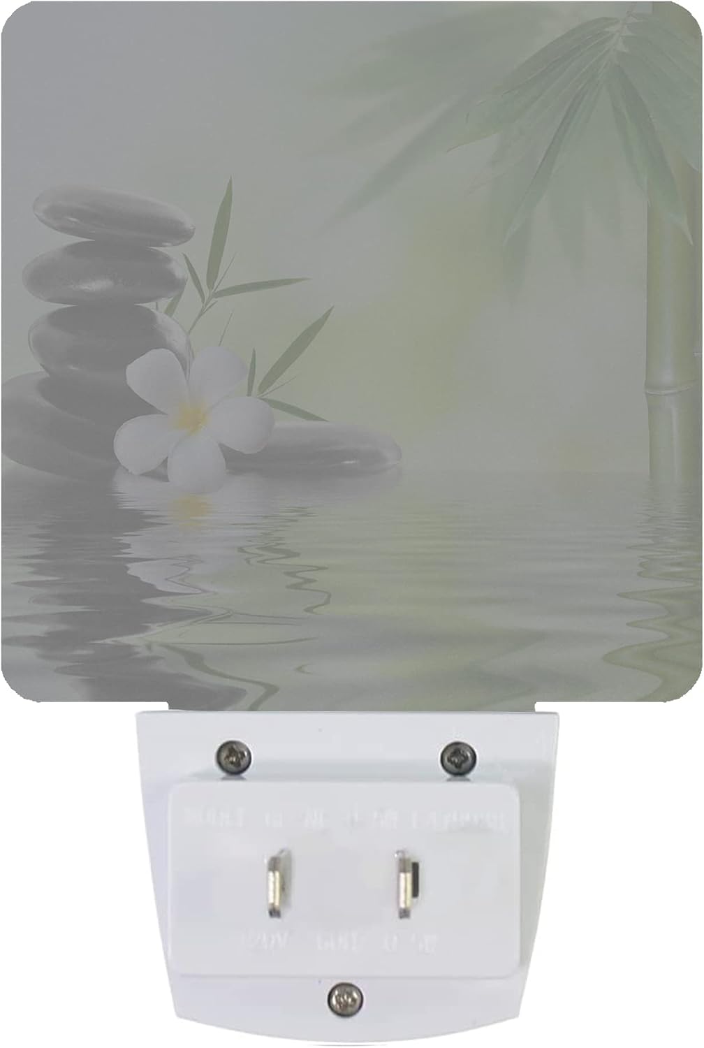 Zen Stones Bamboo Tree Jasmine Flower Spa Night Light Plug-in LED Nightlights Auto Sensor Night Lamp Dusk-to-Dawn Lamp Home Decor for…
