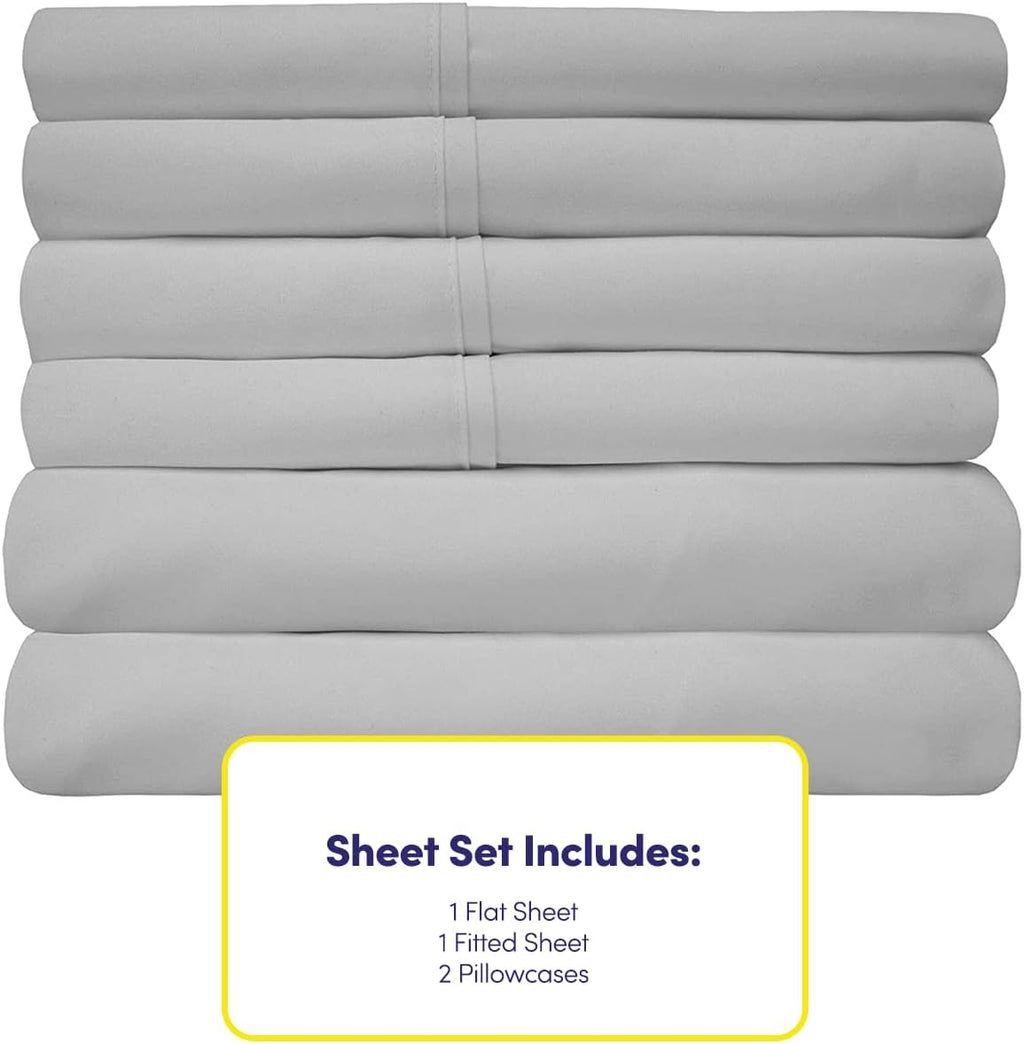 Twin Size Bed Sheets - 4 Piece 1500 Supreme Collection Fine Brushed Microfiber Deep Pocket Twin Sheet Set Bedding - 1 EXTRA PILLOW CASES…