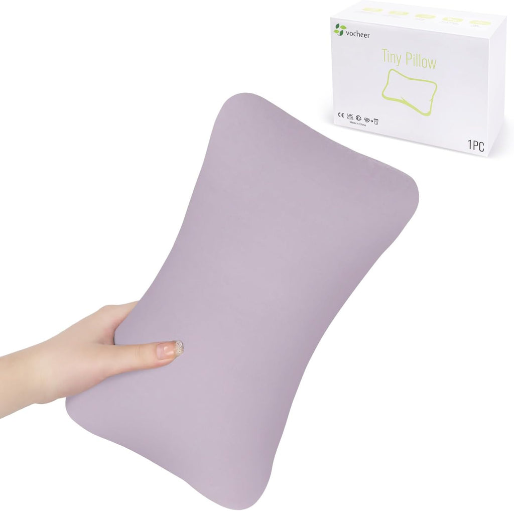 vocheer Small Pillows for Sleeping, 11"x7" Mini Pillow for Travel, Tiny Pillow for Neck, Lumbar, Knee, Wrist, Pets, Cotton Small Back Pillo…