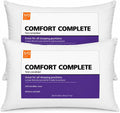 Bed Pillows Standard Queen Size, 2 Pack Soft Sleeping Pillows for Bed, Medium Loft Supportive Pillows for Side Back & Stomach Sleepers…