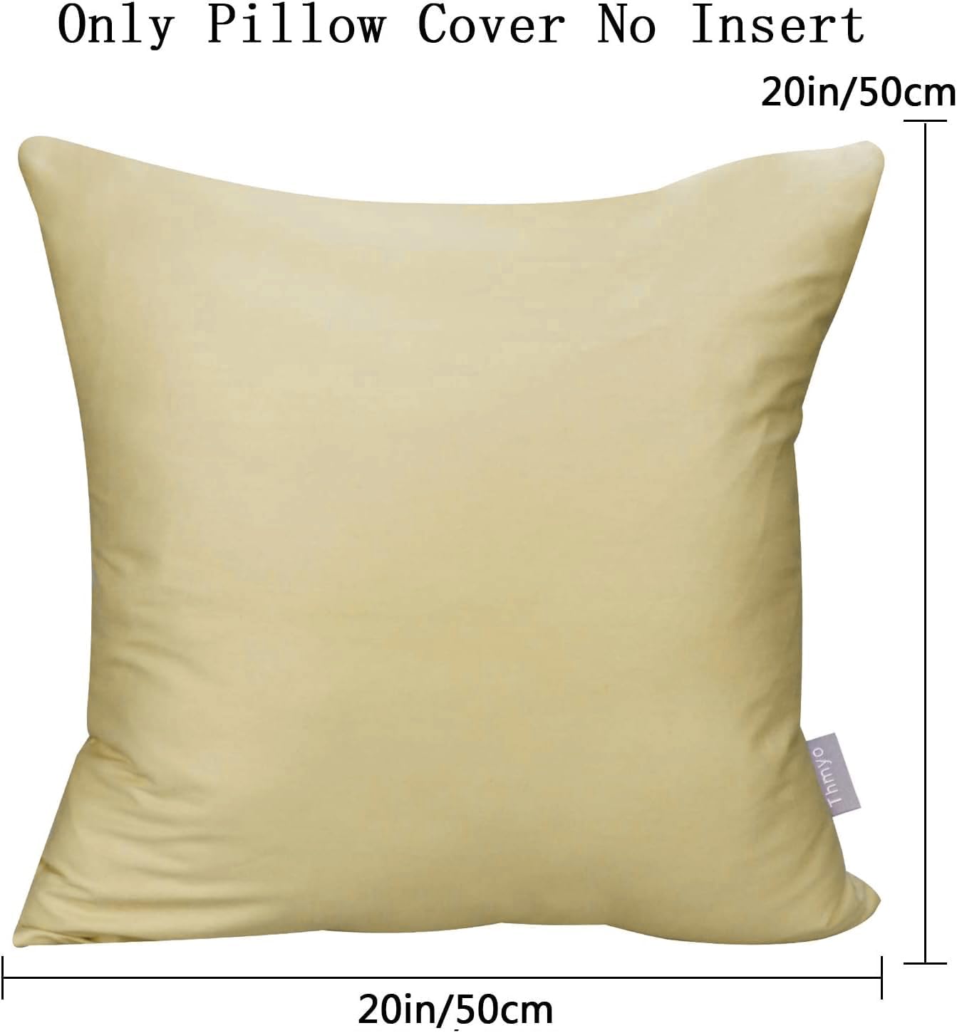 Thmyo 4-Pack 100% Cotton Comfortable Solid Decorative Throw Pillow Case, Thmyo Square Cushion Cover Pillowcase Sublimation Blank Pillow Cove…
