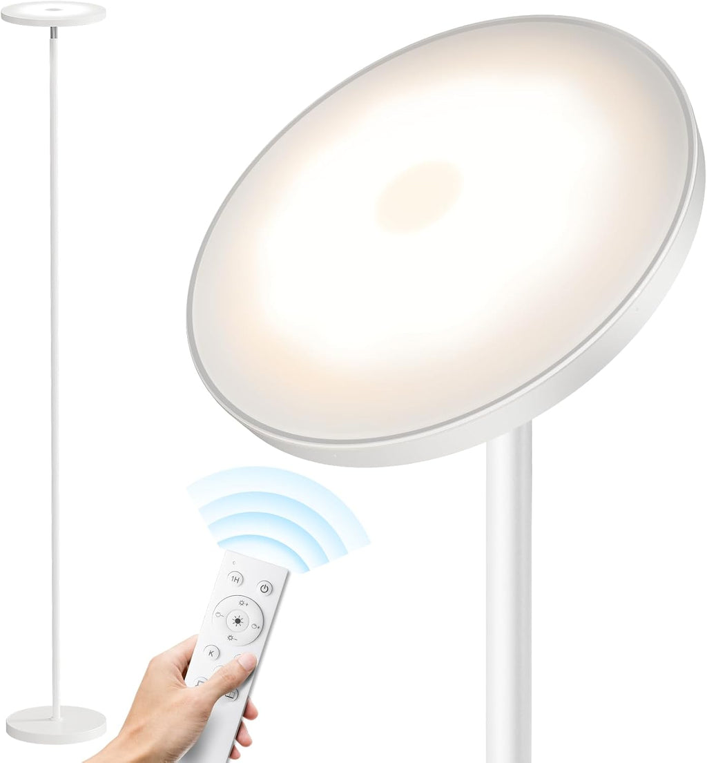 Sunmory Floor Lamps for Living Room, 32W/3000LM Super Bright LED Floor Lamp with Remote Control, 69" Tall Standing Lamp with Stepless Dimma…