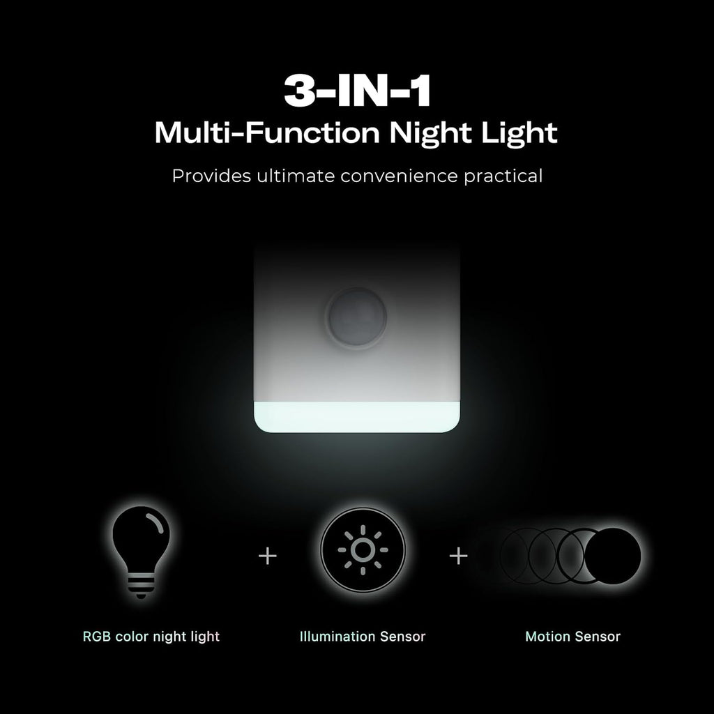 THIRDREALITY Multi-Function Night Light 4 Pack, Zigbee Repeater, 3-in-1 Combines a Motion Sensor, a Illumination Sensor and RGB Color…