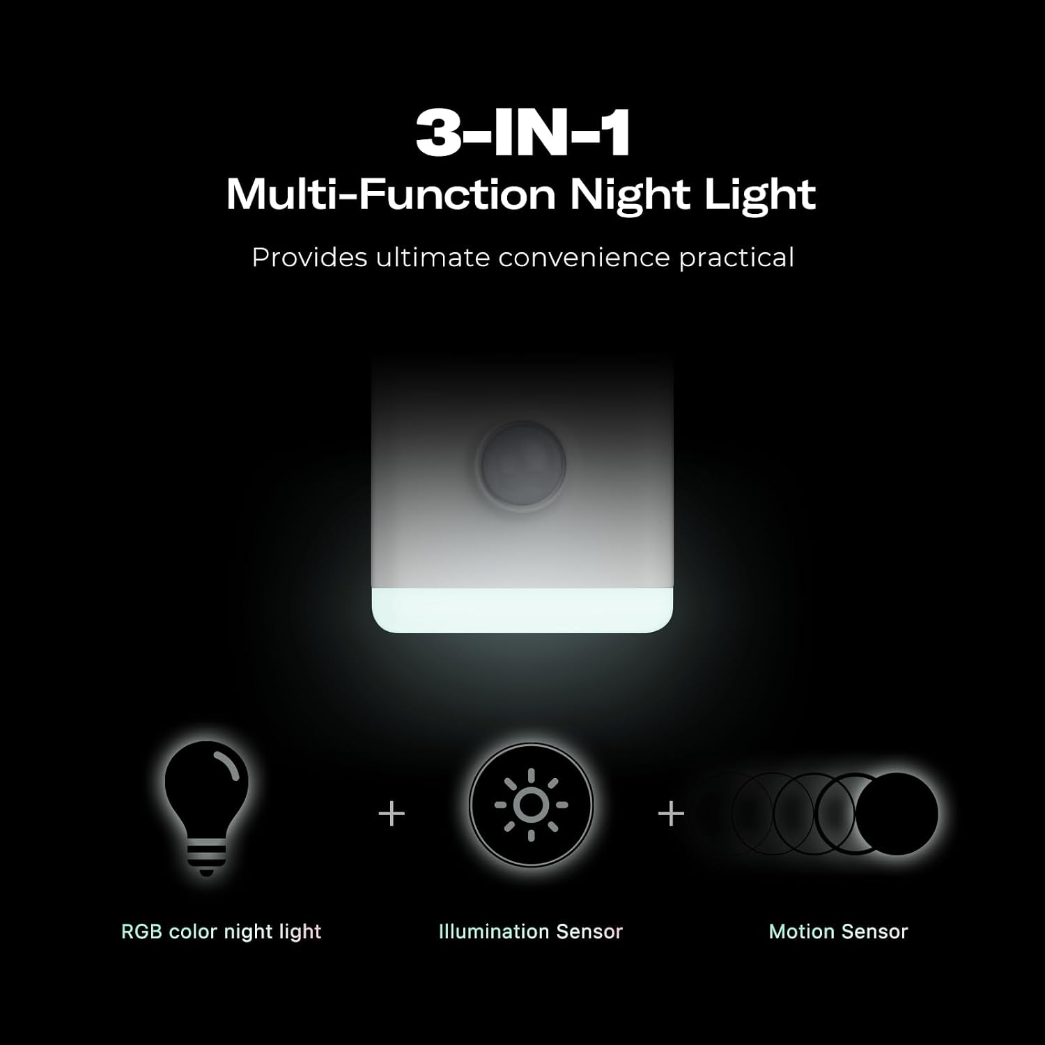 THIRDREALITY Multi-Function Night Light 4 Pack, Zigbee Repeater, 3-in-1 Combines a Motion Sensor, a Illumination Sensor and RGB Color…