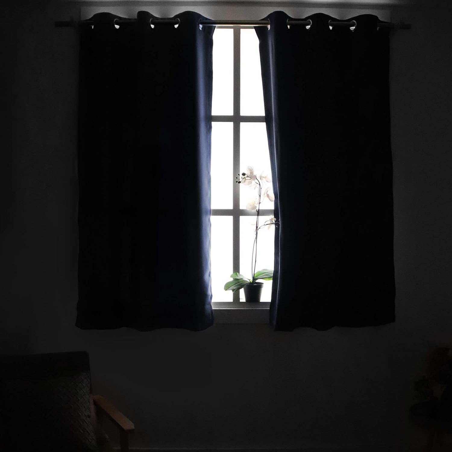 YoungsTex Navy Blue Blackout Curtains for Bedroom 84 Inch Length - Thermal Insulated with Grommet Room Darkening Window Drapes for Living R…