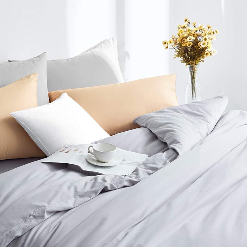 FLXXIE King Pillow Cases Set of 2, Soft Microfiber Pillow Covers with Envelope Closure, Wrinkle, Fade and Stain Resistant Pillowcases…