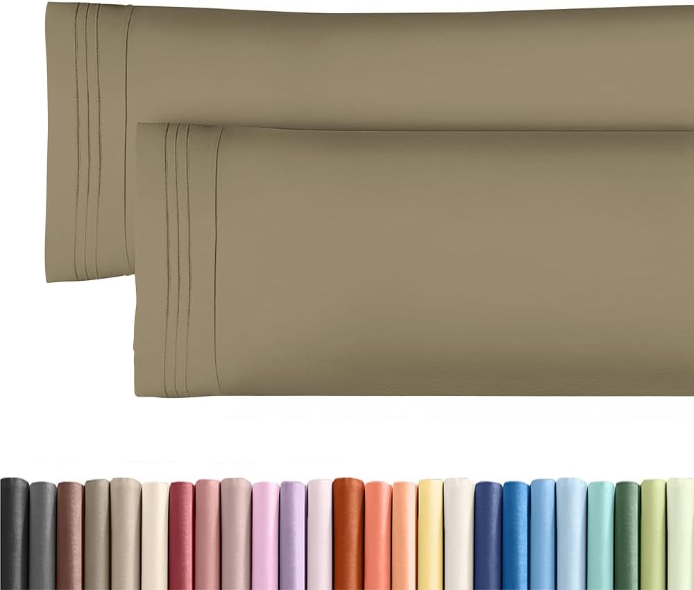 Body Pillowcases Set of 2-20x54 Long Body Pillow Case - Soft Body Pillow Cover for Sleeping & Side Sleepers - Comfy, Wrinkle & Fade Free…
