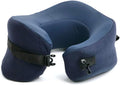 Cushionlab C CUSHION LAB Travel Pillow, Award-Winning Patented Ergonomic Design for Chin & Neck Support Memory Foam Neck Pillow, Compact Ai…