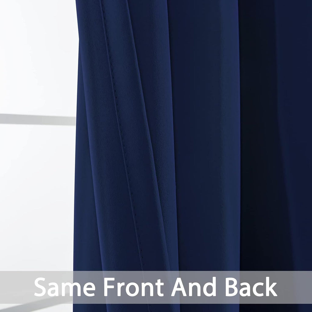 Yakamok 72 Inch Length Blackout Curtains for Bedroom, Thermal Insulated Room Darkening Grommet Top Window Drapes for Living Room,42W x…