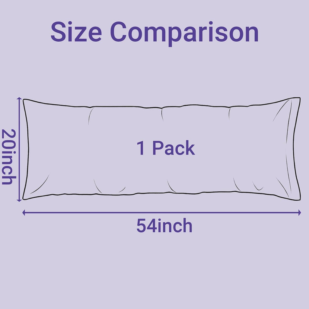 QJFabricCO Q&J Fabric Co. 1 Pack Satin Pillowcase Silk Like Pillowcase 20x54 inch Purple Cooling Pillowcase with Envelope Closure for Hair…
