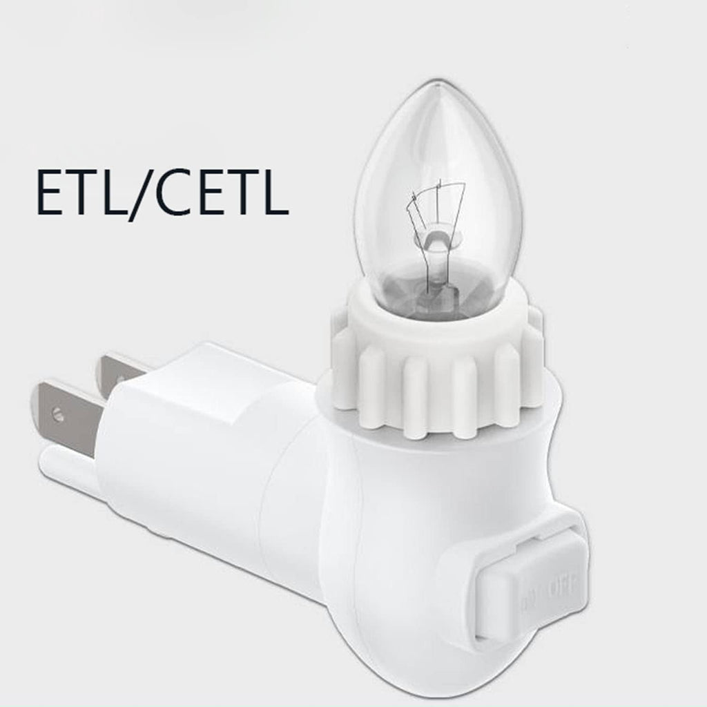 Plug in Night Light Module, Night Light Plug with ON/Off Switch, E12 Base Socket Night Light for Himalayan Crystal Salt Night Light, Wall…