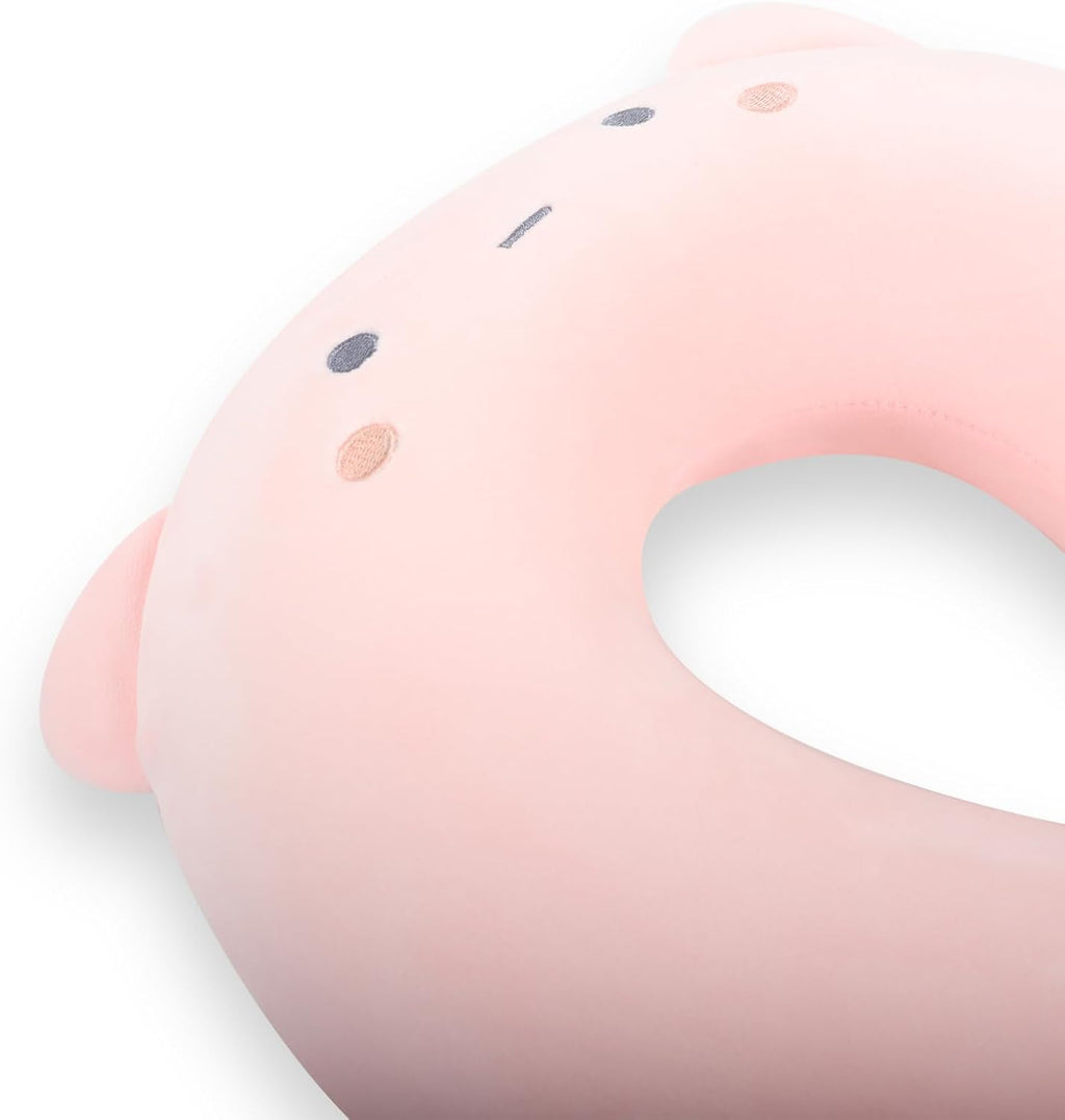 MissSoul Kids Neck Pillow for Travel with Sleep Eye Mask, Cute Travel Neck Pillow, Memory Foam Flight Sleeping Headrest Pillow for Boys & G…