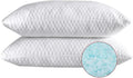 NTCOCO Shredded Memory Foam Bed Pillows for Sleeping Queen Size Set of 2, with Washable Removable Hypoallergenic Sleep Pillow for Back and…