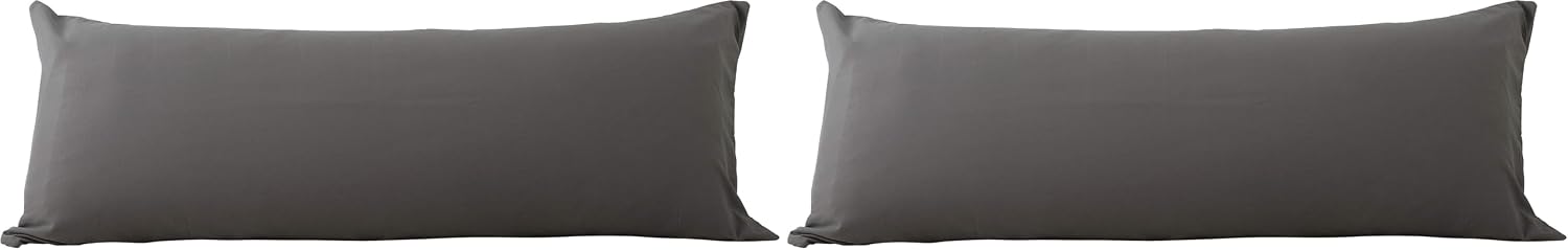 EVOLIVE Ultra Soft Microfiber Body Pillow Cover/Pillowcases 21"x54" with Hidden Zipper Closure (21"x54" Body Pillow Cover, Charcoal Grey)…