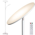 Marctronic White Floor Lamps for Living Room, 44W/4500LM Super Bright 2 in 1 LED Floor Lamp with Remote, Stepless Dimmable, 69" Tall Standi…