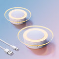 2 Pack Magnetic Motion Sensor Night Light with Stick-On Base, Cruise Rechargeable Battery Powered Cordless Glow Light, Ideal for Bedroom…