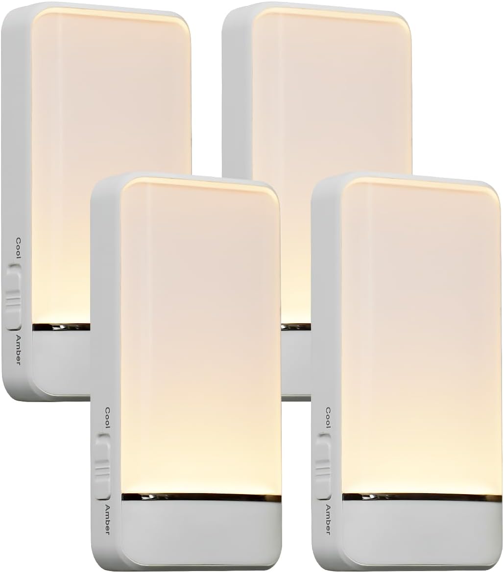 Dawnrise Night Lights Plug into Wall, Invisible Motion Sensor Night Light, Soft Warm or Cool White Selectable, Brightness Adjustable, LED…