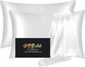 Home Silk Pillow Cases 2 Pack, Mulberry Silk Pillowcases Standard Set of 2, everyday comfort, Smooth, Anti Acne, Beauty Sleep, Both Sides…