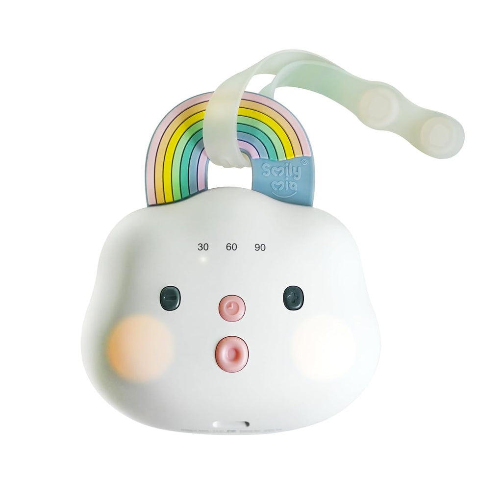 Baby Sound Machine Portable White Noise Machine with 14 Soothing Sounds Rechargeable White Noise Sound Machine with 3 Timer Setting and…