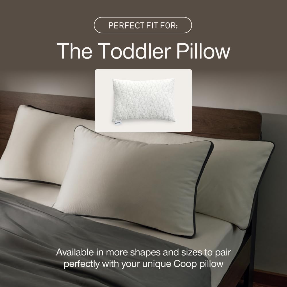 Coop Home Goods Ultra-Tech Toddler Pillow Protector White for Memory Foam Pillows, Waterproof, Toddler Size Pillow Covers, Oeko-Tex…