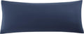 uxcell Soft Microfiber Body Pillow Cover with Zipper Closure, Long Pillow Cases for Body Pillows Weave for 90 GSM Polyester, Navy Body (20"…