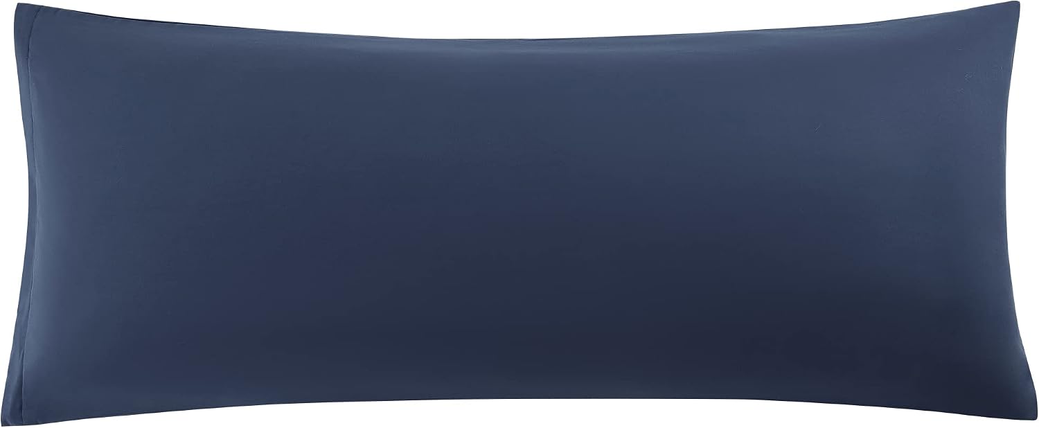 uxcell Soft Microfiber Body Pillow Cover with Zipper Closure, Long Pillow Cases for Body Pillows Weave for 90 GSM Polyester, Navy Body (20"…