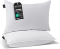REST DOSE Bed Pillows for Sleeping, Set of 2 – Cooling, Hotel Quality with Soft Down Alternative Fill for Back, Stomach & Side Sleep…