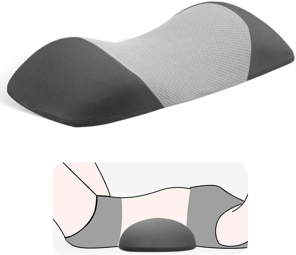 LittleSlowDuck Lumbar Support Pillow for Sleeping, Memory Foam Lower Back Bed Rest Support Pillows for Car Bed, Couch, Waist Support…