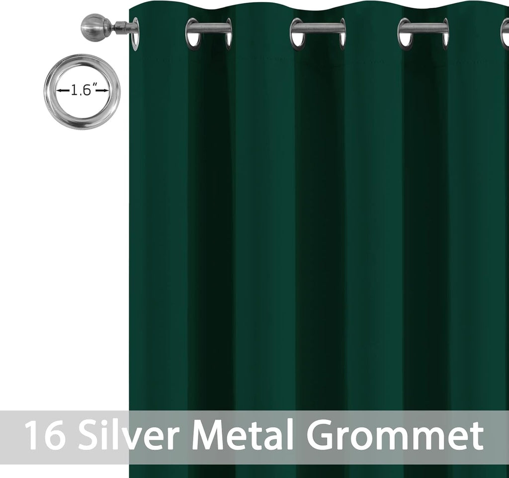 Yakamok Blackout Extra Wide Thermal Insulated Curtains, Total Shade Patio Door Curtain, Full Light Shading Sliding Door Room Divider for…