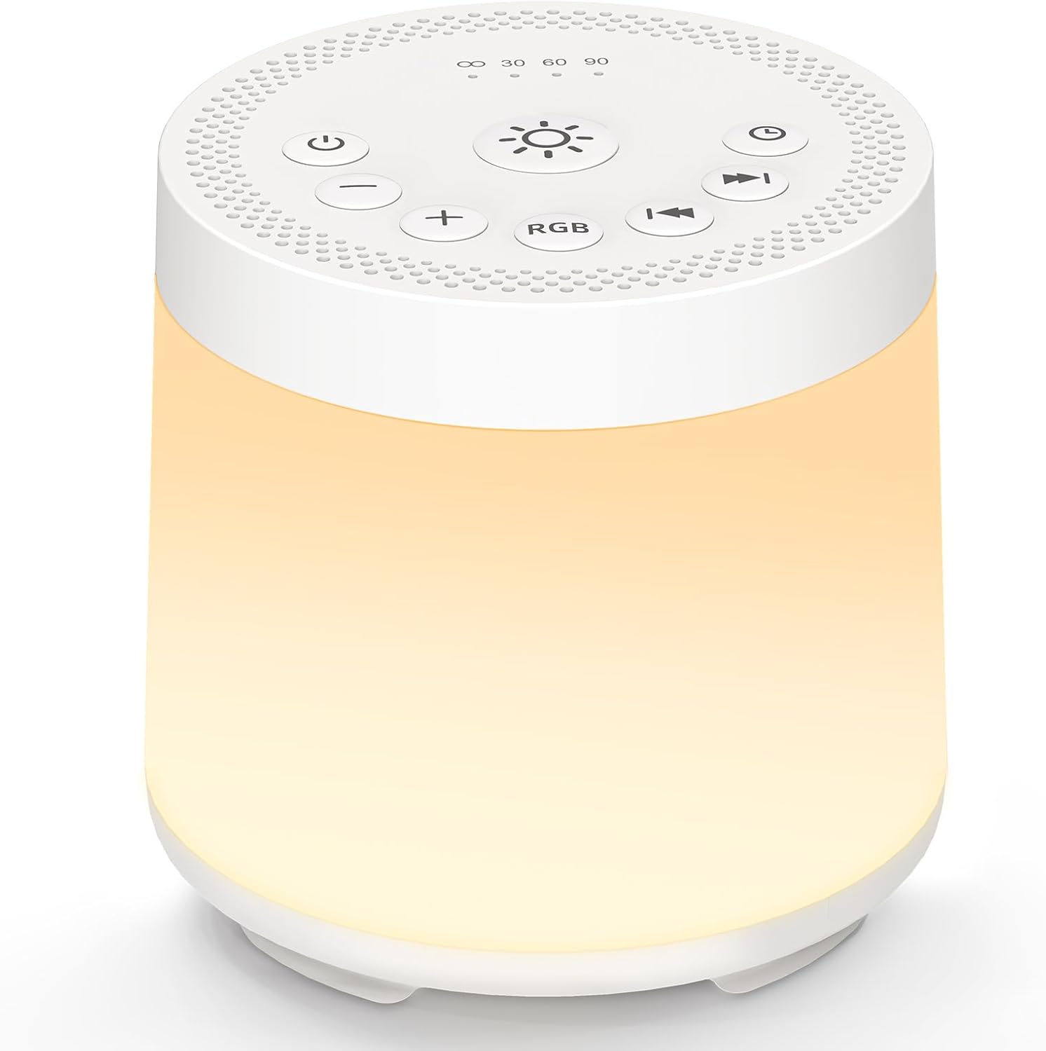 Baby Sleep Night Light Sound Machine Battery Nursery Night Lamp 12 Colors 30 Soothing Sounds for Newborn Toddler Kids Adults White Noise…