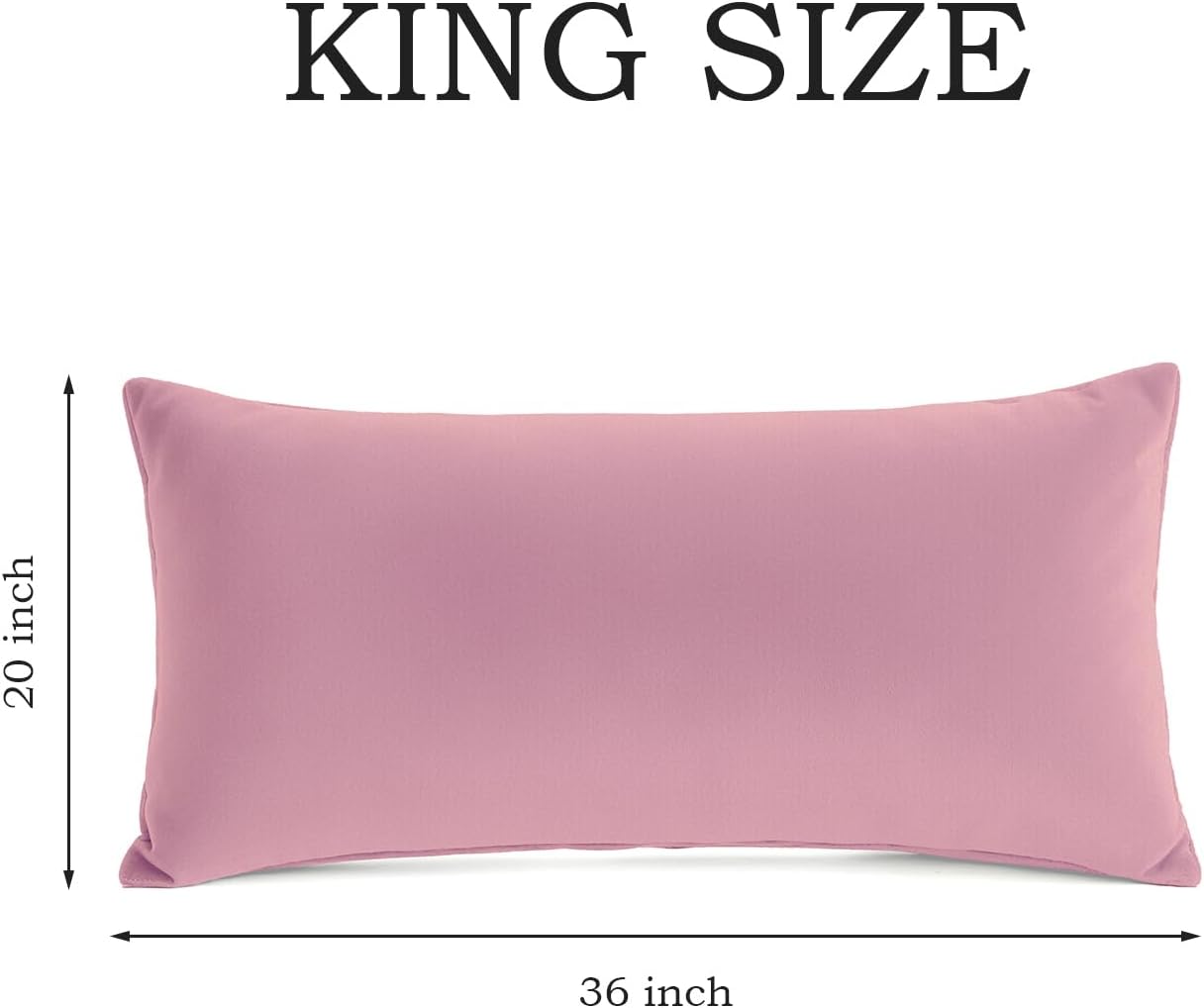 QJFabricCO Q&J Fabric Co. Bedding Pillow Cases King Size Set of 2 –Wrinkle, Fade Resistant, Soft Brushed Microfiber Pillow Cover–Envelope Pil…