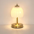Shenmoyl Tulip Small Table Lamp, 5200mAh Cordless Touch Control Mini Table Lamp with 3 Color Temps & Stepless Dimming, Perfect for Small Sp…