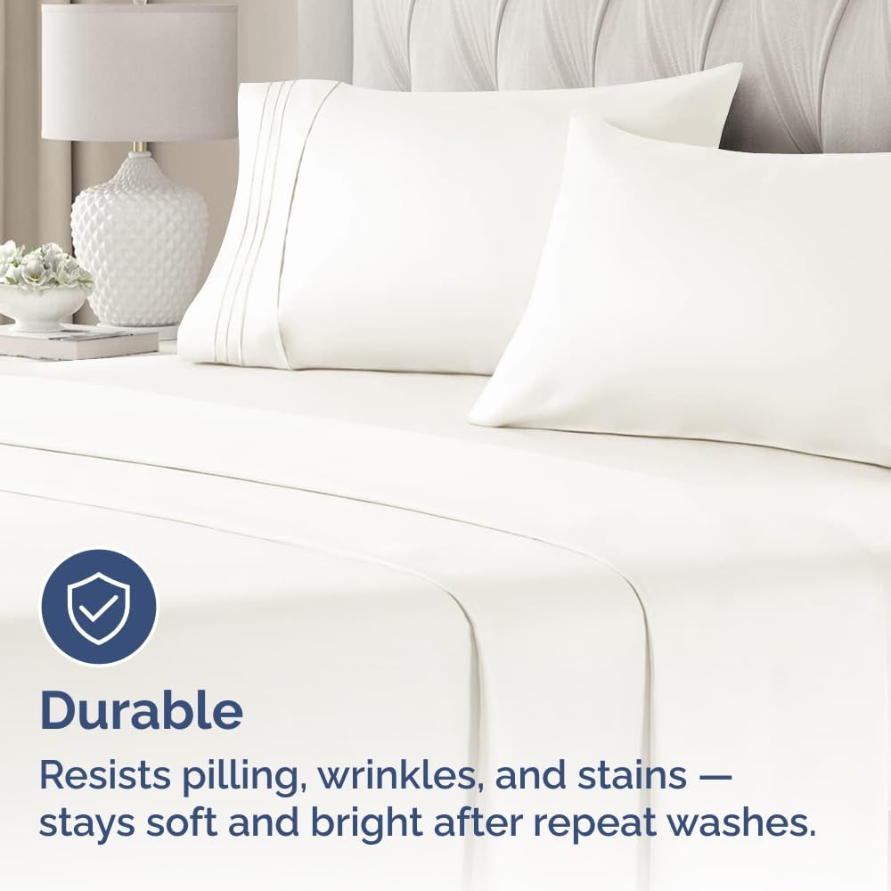 King Pillow Cases Set of 2 - Ultra Soft Hotel Quality Pillowcase Covers - Comfy, Cozy & Wrinkle Free - Shrinkage and Fade Resistant…