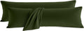 QJFabricCO Q&J Fabric Co. Body Pillow Pillowcase Set of 2, Brushed Microfiber 20x54 Pillow Cases, Soft, Wrinkle-Free, Fade-Resistant, Pillow…