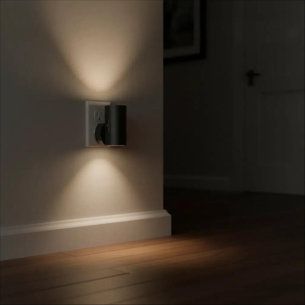 TSEXES LED Night Light Plug into Wall, 0-300LM Adjustable Brightness, Light Sensor, Daylight 5000K, Dimmable Night Light for Hallway Bedroom…