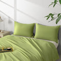 NookZuzu 2 Pack Microfiber Zipper Pillowcases, Soft Comfortable Not Shrink Olive Green Pillow Case, Standard Pillow Cases Set of 2 (20x26 I…